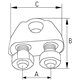 Zacisk do lin A4, 8 mm