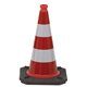 Pachołek drogowy ostrzegawczy odblaskowy 50 cm RA2B Wemas