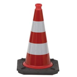 Pachołek drogowy ostrzegawczy odblaskowy 50 cm RA2B Wemas
