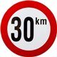 Tabliczka, 30 km, PCW BK30