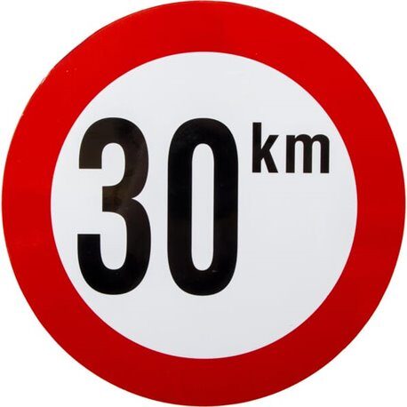 Tabliczka, 30 km, PCW BK30