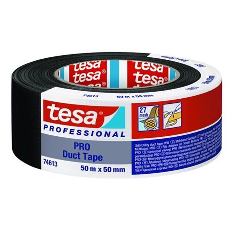Taśma klejąca PRO, 50 m x 50 mm, czarna T746130000201 4063565117855