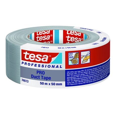 Taśma klejąca PRO, 50 m x 50 mm, szara T746130000301 4063565117862