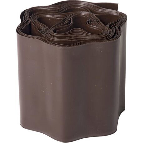 Obrzeże ogrodnicze trawnikowe, brązowe 15 cm x 9 m 1707800215 5901828850875
