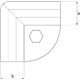 Obejma kątowa 90°, 1-1/2"x1-1/2"