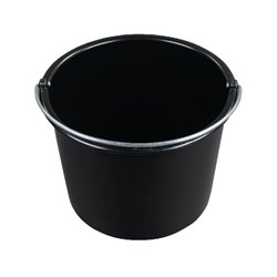 Wiadro gospodarcze wzmocnione 20 l czarne HDPE