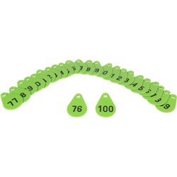 Flexibele nekplaat nr. 76-100 groen