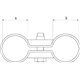 Dubbele klem 1¼"x3/4"