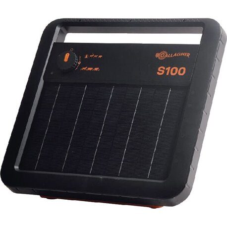 Electric fence energiser Solar S100 (with Battery)