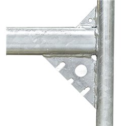 Panel ogrodzeniowy bez bramy 2,4 × 1,7 m AKO