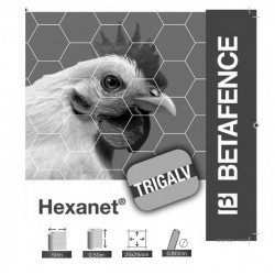 Siatka wolierowa sześciokątna Hexanet ocynkowana 25 mm 0,5 × 50 m Betafence