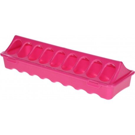 Karmidło dla kur 30 cm x 9,5 cm, różowe