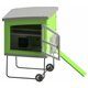 Mobilny domek dla kur, Mobile Coop, 120 x 105 x 166,5 cm, tworzywo sztuczne, zielony, Kerbl