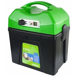 Elektryzator akumulatorowy TITAN A 8000, dla koni, bydła, dzików, owiec i kóz, Kerbl