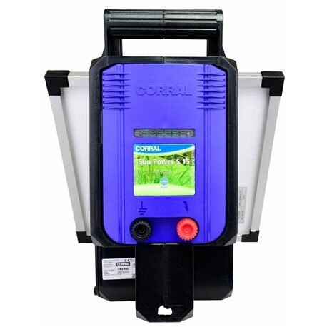 Elektryzator solarny Corral SunPower S 15, dla koni, bydła trzody chlewnej i kur, 2,3 J