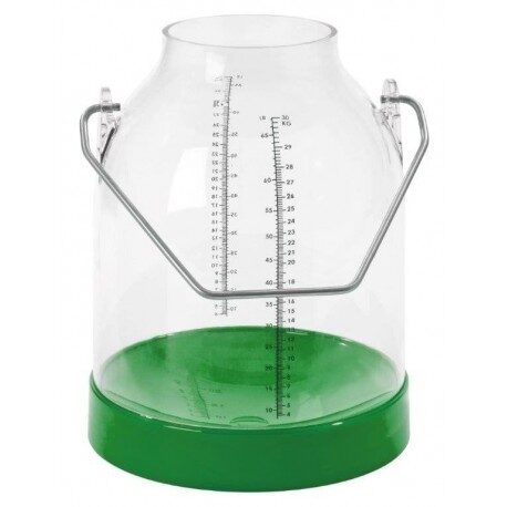 Bańka udojowa, tworzywo, zielony, 30 l, uchwyt 117 mm, Kerbl