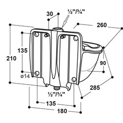 Poidło podgrzewane Suevia 46, Kerbl