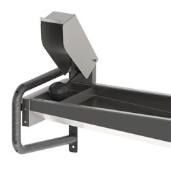 Poidło korytowe, stal nierdzewna, montaż ścienny, podgrzewane, 100 cm, 50 l, Kerbl