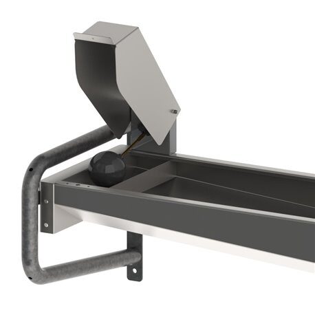 Poidło korytowe, stal nierdzewna, montaż ścienny, podgrzewane, 100 cm, 50 l, Kerbl