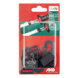 Łącznik taśmy do uchwytu bramowego Litzclip AKO do 20 mm 4 szt.
