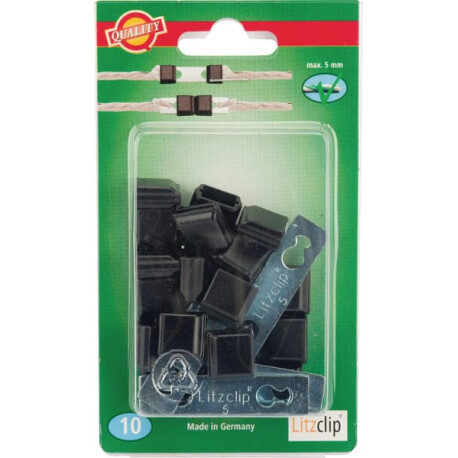 Złączka do lin Litzclip® 5 mm, 10 szt., ocynkowana