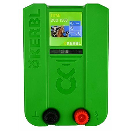 Elektryzator uniwersalny TITAN DUO 1500, dla koni, bydła i małych zwierząt, 1,5 J, Kerbl