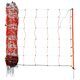 Siatka dla owiec TopLine Net, 50m, 90 cm, poj. szpic, biało-pomarańczowa, Kerbl