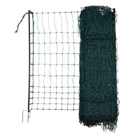 Siatka nieelektryczna dla drobiu, 25 m, 106 cm, podw. szpic, zielony, Kerbl