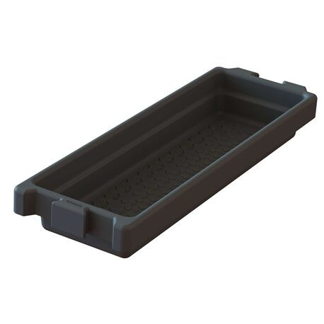 Wanna do dezynfekcji racic SuperKombi Mini, 120 x 40 x 18 cm, 50 l, czarna, Kerbl