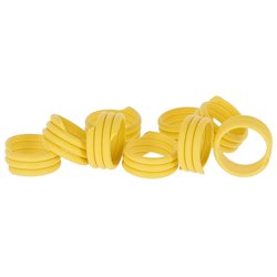 Opaska spiralna dla drobiu, 18 mm, żółta, 100 szt., Kerbl