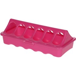 Karmidło dla kur 20 cm x 9 cm, różowe, Kerbl