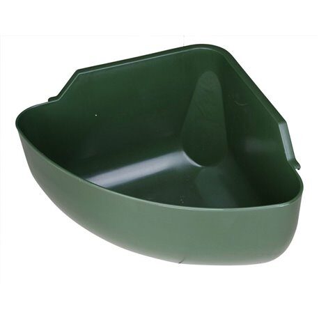 Karmidło narożne, oliwka, 31 l, 60 x 30 x 45 cm, Kerbl