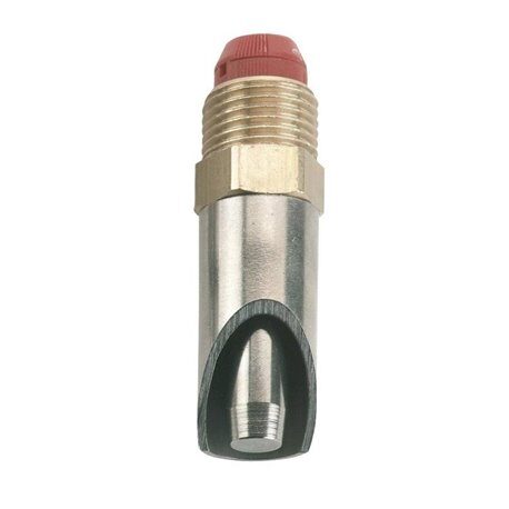 Poidło smoczkowe dla tuczników, mosiądz/stal, gruby trzpień, 1/2" - 1/2", 64 mm, Kerbl