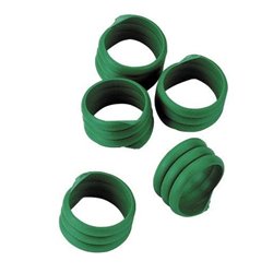 Opaska spiralna dla drobiu, 16 mm, zielona, 20 szt., Kerbl