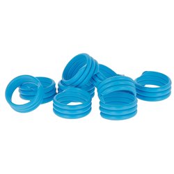 Opaska spiralna dla drobiu, 12 mm, niebieska, 100 szt., Kerbl