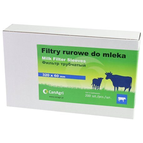 Filtry rurowe do mleka , 60g , szyte, 200 szt., Can Agri