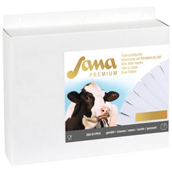 Filtr rurowy do mleka Sana Premium, 480 x 57, szyte, 250 szt., Kerbl