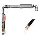 Kabel grzewczy do rur z termostatem, 1 m, 16 W, Kerbl