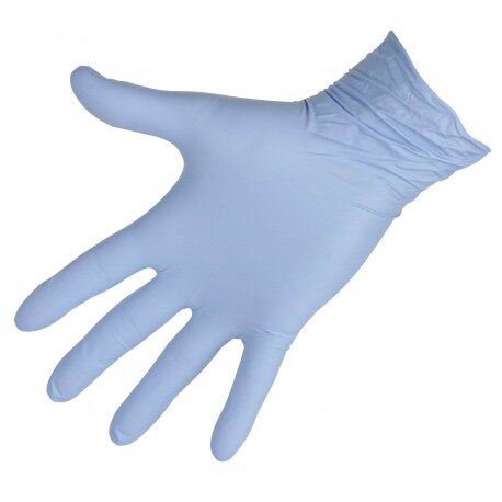 Rękawice nitrylowe Nitrile Top Pro, rozmiar S, niebieskie, 100 szt., Kerbl 153070