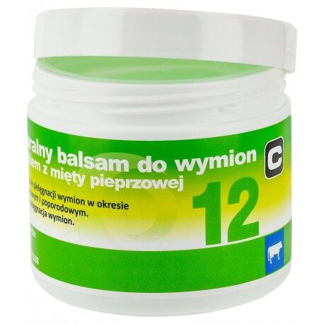 Balsam do wymion z olejkiem z mięty pieprzowej ”12”, 500 ml, Canagri 01-5188