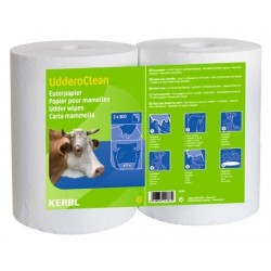 Papier do higieny wymion Uddero Clean, na mokro i sucho, 23 x 22 cm, 2 x 800 list., Kerbl 15787