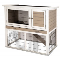 Domek dla gryzoni Lucky, 115 x 65 x 100 cm, szaro-biały, Kerbl 81722