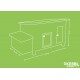 Domek dla kur drewniany Florentina, 146 x 74 x 80 cm, Kerbl 82827