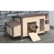 Mrozoodporny domek dla kur, ogrzewany, 146 x 74 x 82 cm 82844