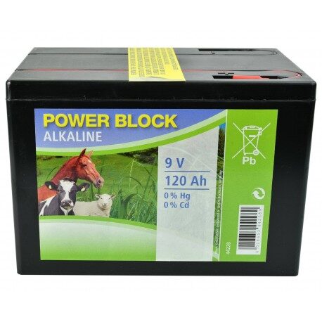 Bateria alkaliczna do elektryzatora, 9 V, 120 Ah, Kerbl 44228