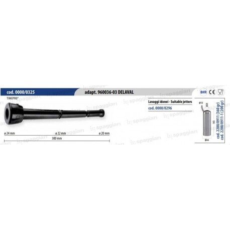 Guma strzykowa typ Alfa Laval 960036 Anatomic, 20 mm, 4szt., Spaggiari 00000325
