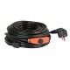 Kabel grzewczy do rur z termostatem 1 m 16 W Kerbl