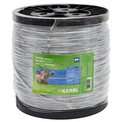 Drut ocynkowany do ogrodzeń elektrycznych, mała szpula, 1,2 mm, 1000 m, Kerbl