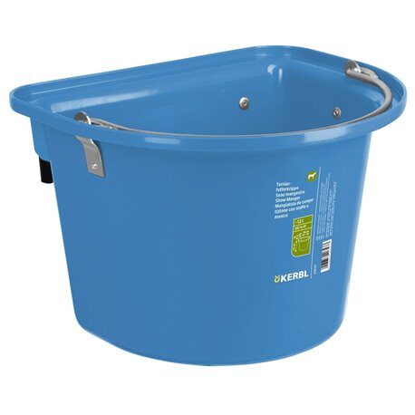 Żłób na paszę z zawiesiem i pałąkiem, 12 l, niebieski, Kerbl
