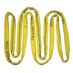Zawiesie pasowe bezkońcowe , 3 m, udźwig 3000 kg, żółty, Kerbl Works